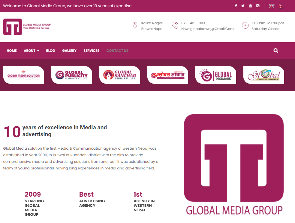 Resume of Global Media Group 